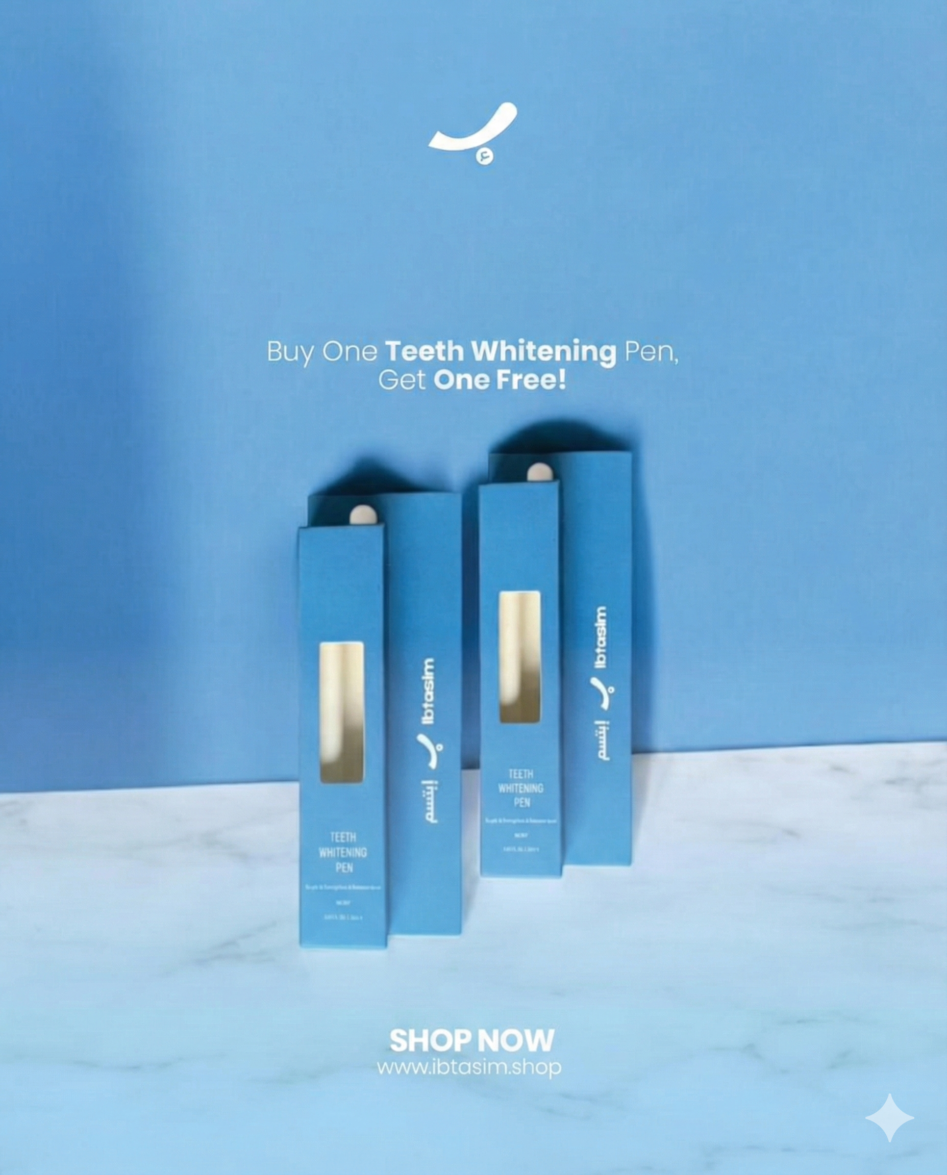 Buy One Teeth Whitening Pen - Get another Pen for free
